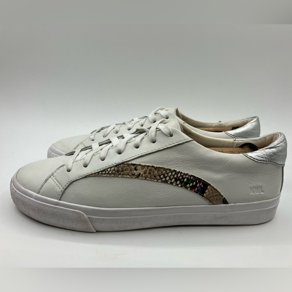 Madewell Shoes - Madewell Sidewalk Low-Top Sneakers in Metallic and Stamped Leather Women Size 10